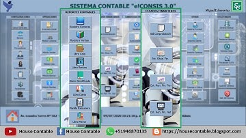 Sistema Contable en Excel "e!CONSIS 3.0" - Reportes Contables y Estados Financieros - Parte 11