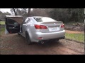 Lexus IS350 Muffler Delete + Custom Exhaust Tips