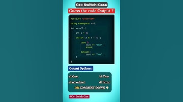 Switch-Case Code QUIZ #32‼️🧠🤔 | #coding #controlflow #cpp #codequiz #programming#codinginterview #cs