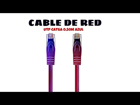 Video de Cable de red UTP CAT6a 0.50 M Azul