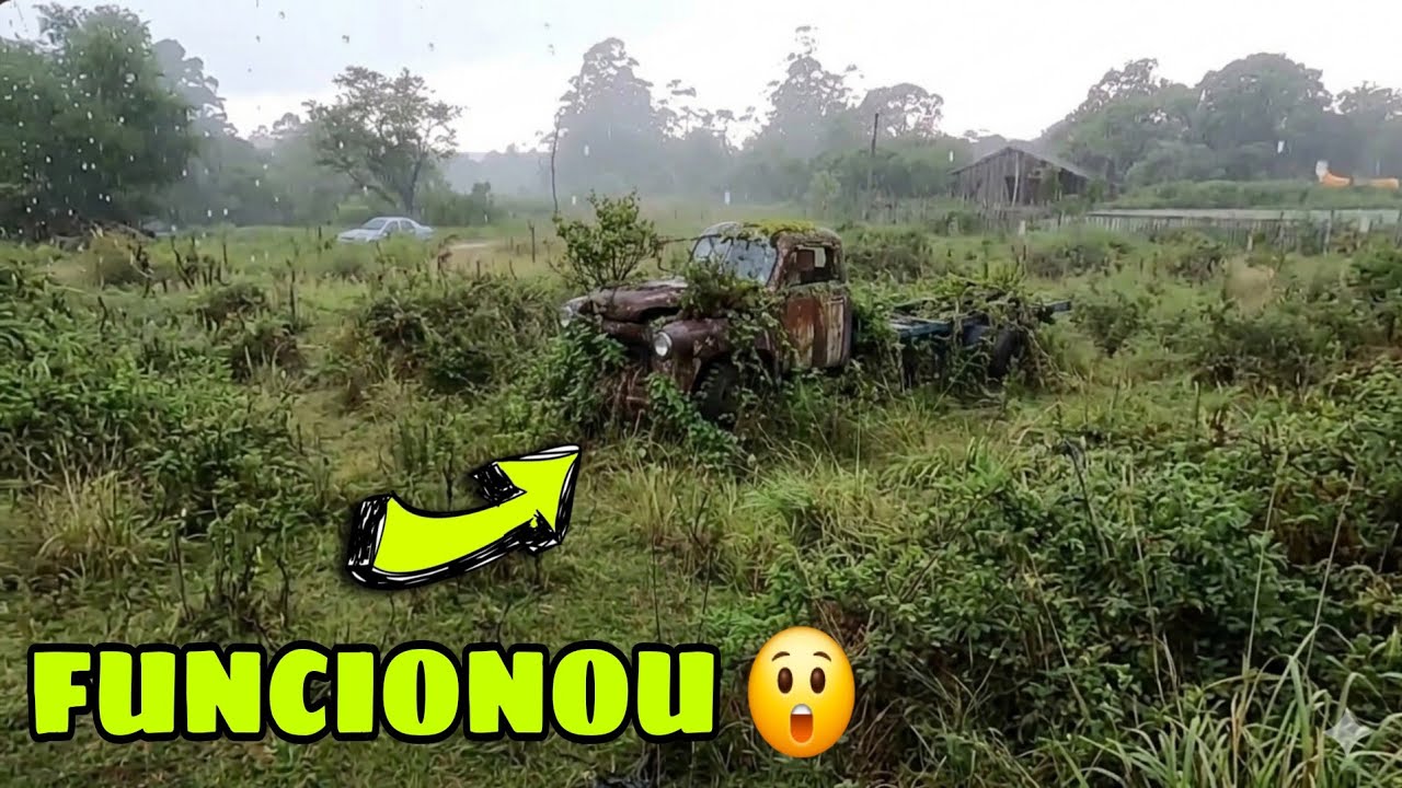 FIQUEI APAVORADO QUE ESSE CAMINHÃO FUNCIONOU DEPOIS DE TEMPOS ABANDONADO NO CAMPO 