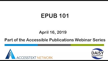 EPUB 101 - ATN webinar series