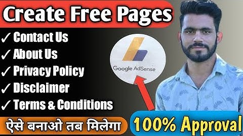 How to Create Pages for Blogger to Get AdSense Approval in One Day | Important Pages For Website