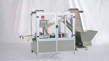 automatic caps wads inserting foil cutting wadding equipment tested for UK customers 出口英國鋁箔墊片衝切主裝機