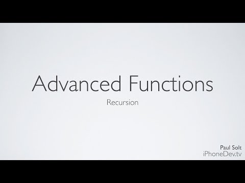 5 Lecture - Advanced Functions using Recursion on iOS 7