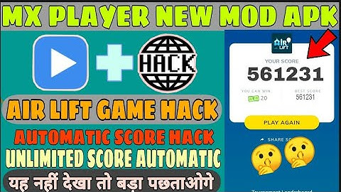 Mx Player New Game hack😱 || Air lift auto score hack trick in Mx player || Mx player auto win trick