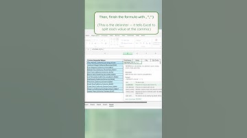 📂 Clean Up Data Fast with Excel TEXTSPLIT Formula 📊 #shorts