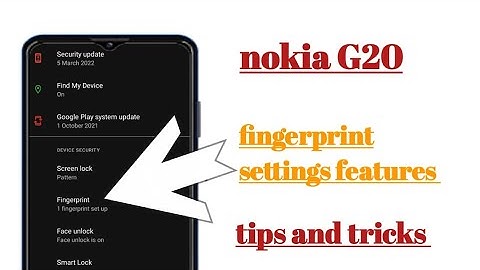 nokia G20 fingerprint settings Hidden features how to use