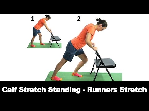 Calf Stretch Standing - Runners Stretch - Ask Doctor Jo