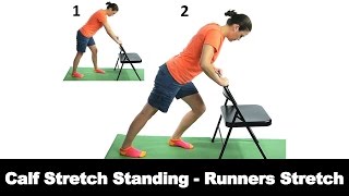 Calf Stretch Standing - Runners Stretch - Ask Doctor Jo