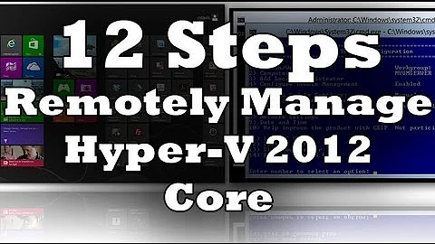 12 Steps to Remotely Manage Hyper-V Server 2012 Core