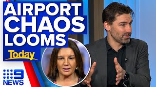 Full Major delays loom for travellers as airport workers strike | 9 News Australia Update