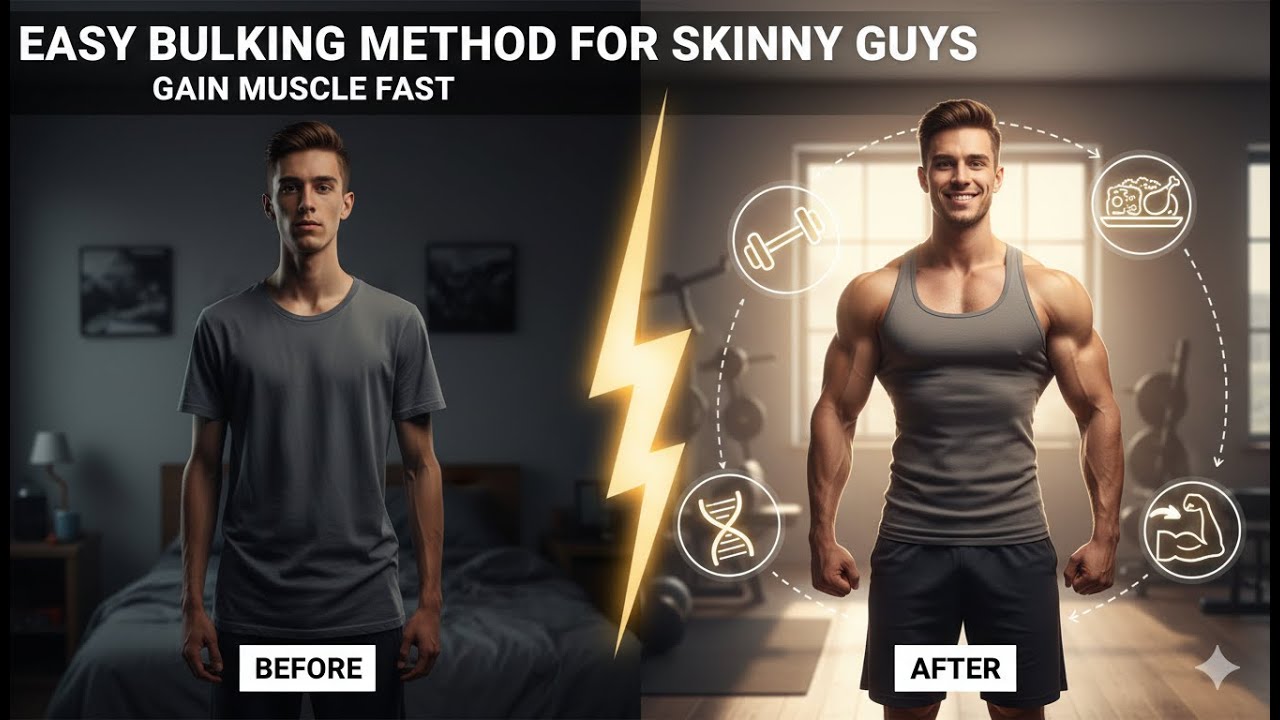 Easy Bulking Method for Skinny Guys Gain Muscle Fast - YouTube