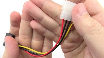 Molex to SATA Cable How it looks 4K