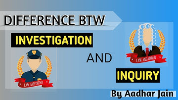 Difference btw Investigation and Inquiry//Trick to learn sections //CRPC 1973