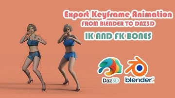 Export keyframe animation from Blender to Daz (Updated Jan-2023)