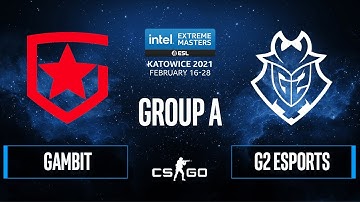 CS:GO - Gambit vs. G2 Esports [Vertigo] Map 1 - IEM Katowice 2021 - Group A