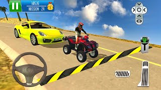 Suzuki King Quad Bike Driving on Mountain Road - ATV Bike Driver Simulator- Android Gameplay screenshot 1