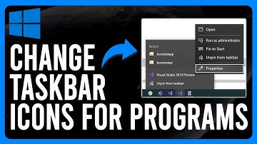 How to Change Taskbar Icons for Programs in Windows (How to Customize the Taskbar in Windows)