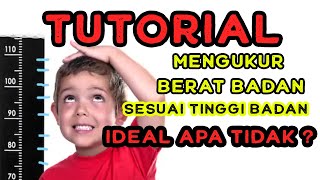Begini !!! cara menghitung berat badan ideal
