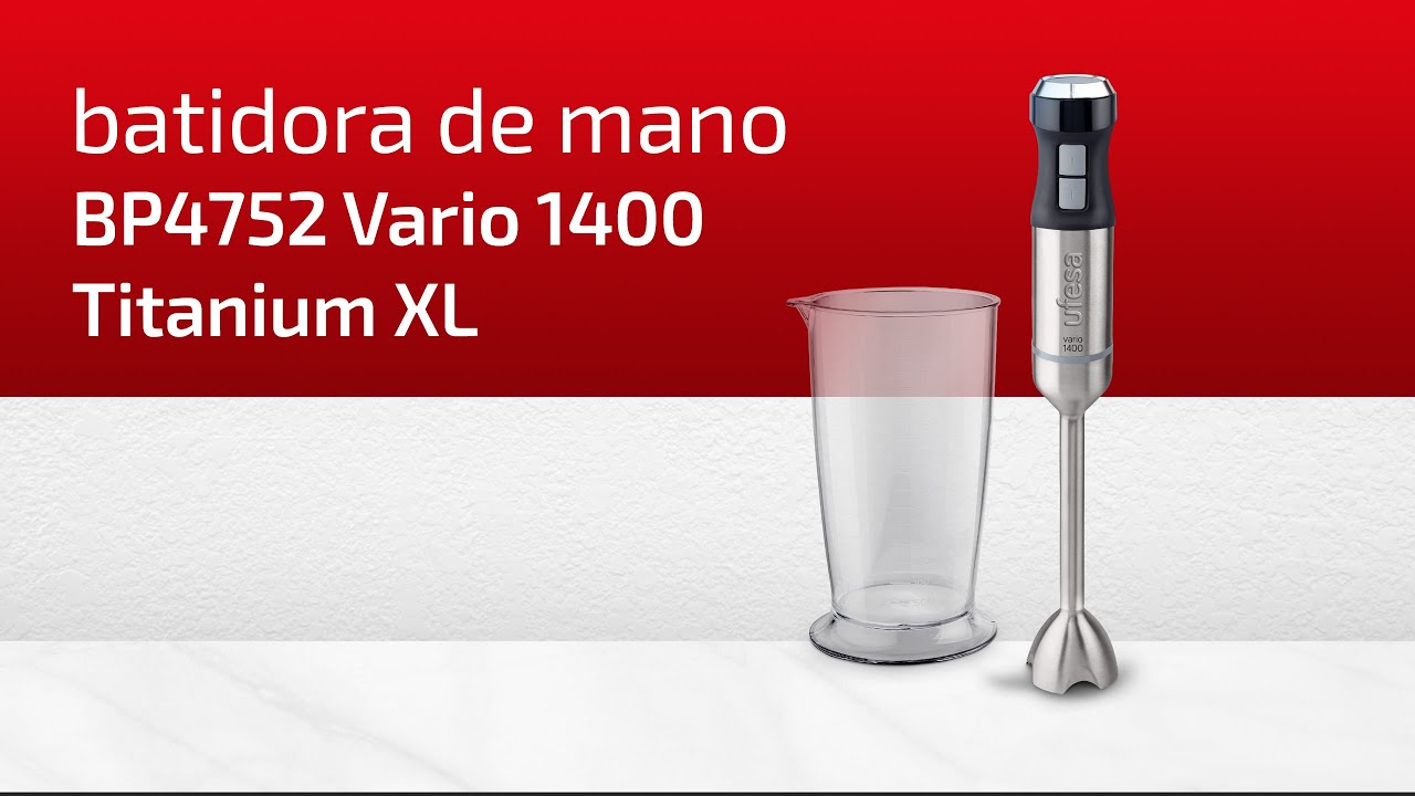 Ufesa Batidora de mano BP4750 Vario 1400 Titanium XL