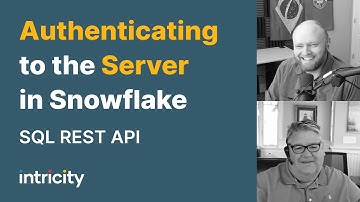 Authenticating to the Server in Snowflake - SQL REST API