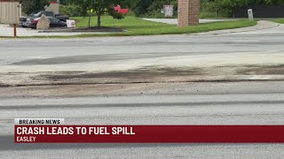 Upstate road repairs possible after semi-crash releases fuel