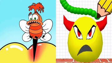 Draw To Smash vs Help Monster 2 Tricky Puzzle - Satisfying Android , iOS Gameplay