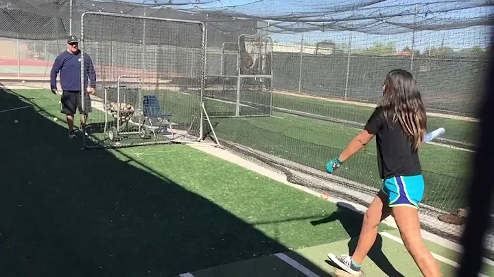 Kimberly Hoyt Batting Practice