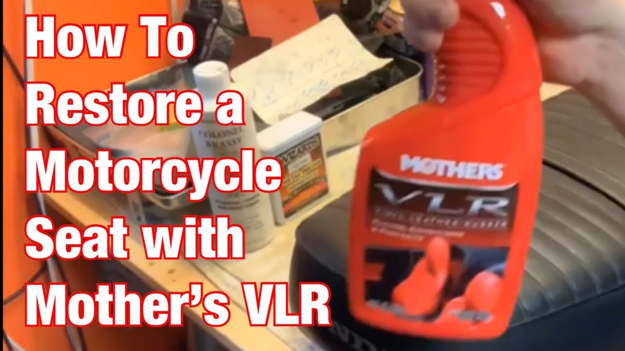 How To Clean & Restore Leather With Mothers VLR-Vintage Motorcycle  Restoration Project: Part 62 