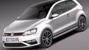 3D Model Volkswagen Polo GTi 3door 2015 at 3DExport.com