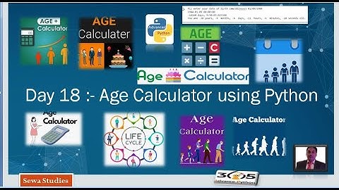 Day 18   Age Calculator using Python