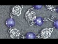 Simple rose wire bracelet,   Простой  браслет из  проволоки - Как сделать украшения из проволоки