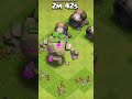Deadly Giant Cannons Vs max Mountain Golem #shorts #clashofclans #support