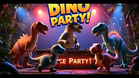 Dino Dance Party | Fun 3D Nursery Rhyme for Kids