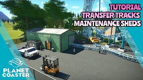PLANET COASTER TUTORIAL: How to Build Different Transfer Tracks and Maitenace Sheds