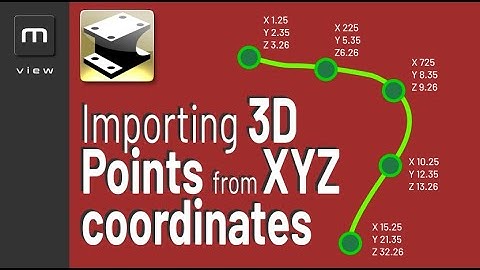 IRONCAD 2024 - Importing 3D Points from XYZ coordinates