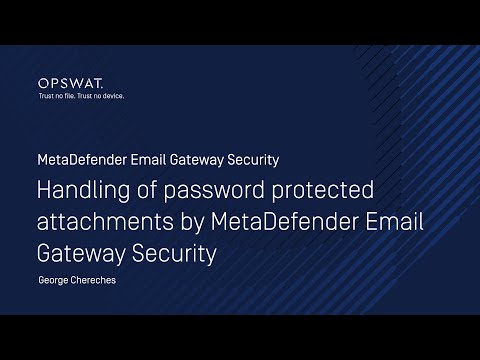 Handling of password protected attachments by MetaDefedner Email Gateway Security