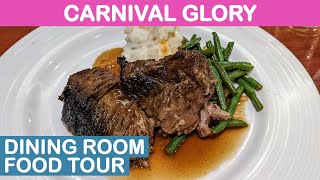 Carnival Glory: Main Dining Rooms Food Tour