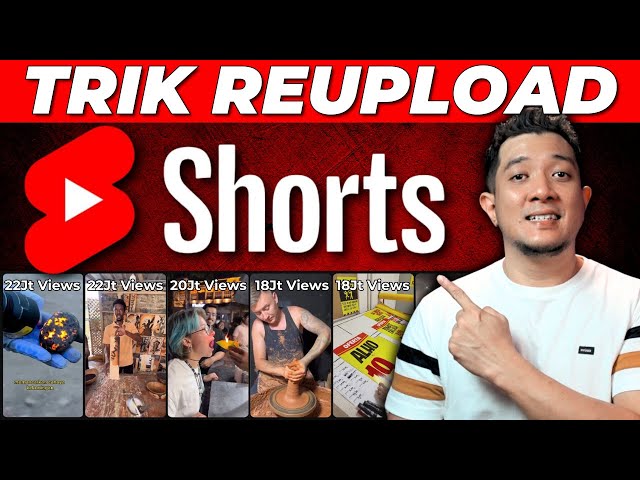 TRIK REUPLOAD YOUTUBE SHORTS TERBARU Agar Bisa Dimonetisasi | Cara Cari Uang di Youtube Terbaru class=