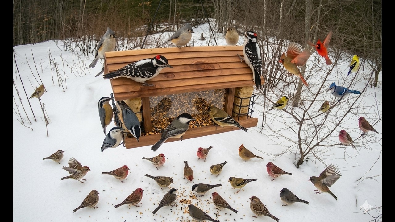 Live Bird Feeder Cam - Southeastern Vermont (Live 24/7) - YouTube
