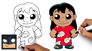 how to draw lilo lilo stitch
