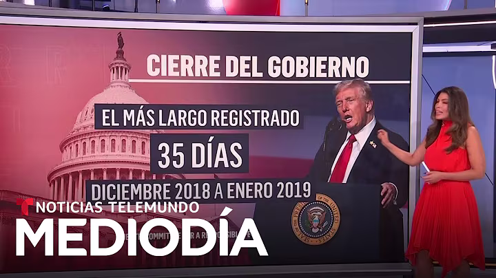 El cierre del Gobierno más largo fue de 35 días y bajo la Administración Trump | Noticias Telemundo