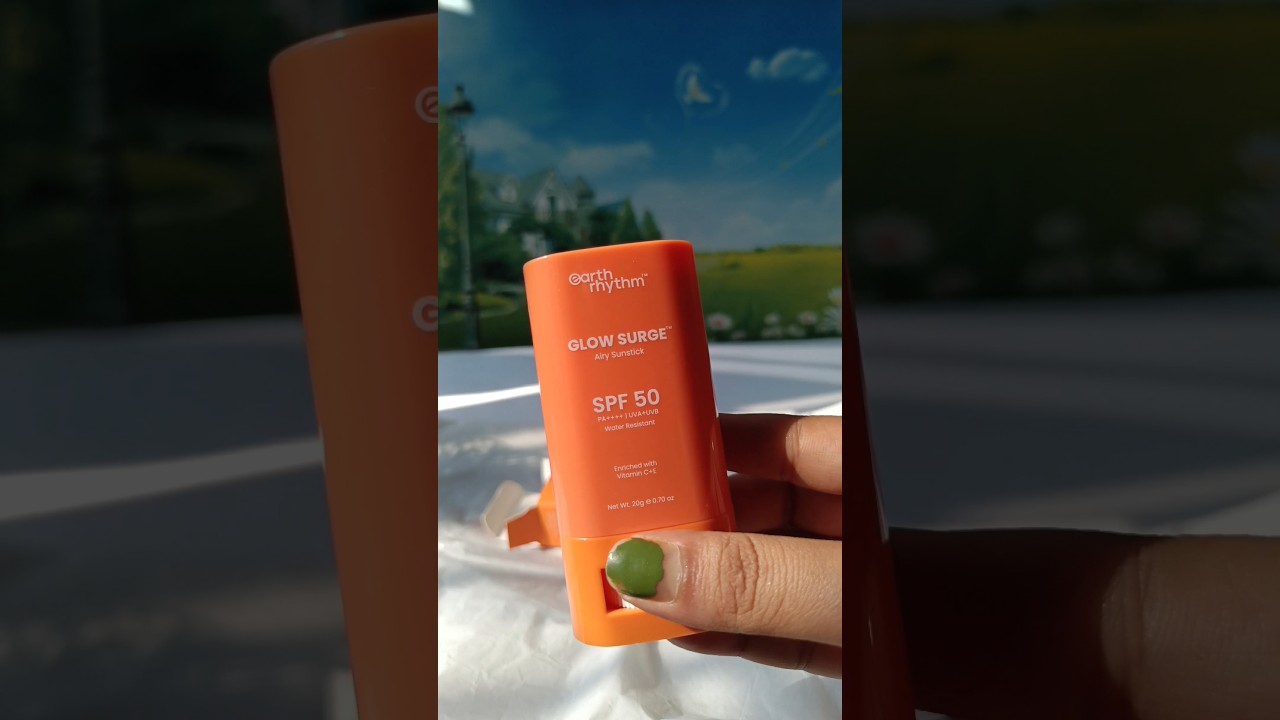 Earth Rhythm GLOW SURGE AIRY SUNSTICK SPF 50 Sunscreen Review  