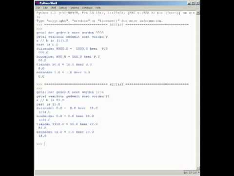 staartdelingen met python
