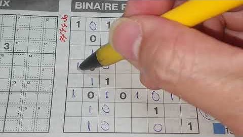 Tuesday. Bonus Extra edition. (#4430) Binary01 Sudoku puzzle.  04-19-2022 Extra part 3 of 5