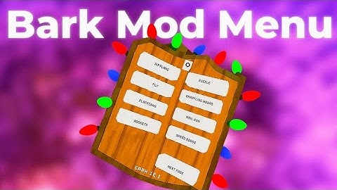 How To Get The BARK MOD MENU In Gorilla Tag!