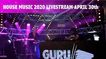 House music 2020 live stream incl live percussion two hours, April 30th: Guru Da Beat x Frank Wagner