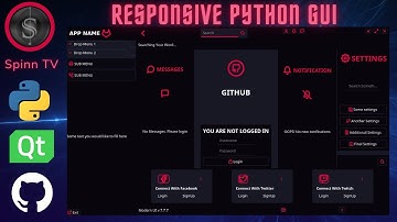 Python build a responsive GUI | UI with ANIMATED transitions | PyQt PySide Custom Widgets Module