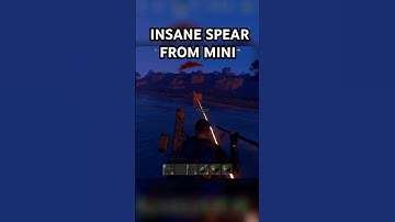 Insane Spear Throw from Mini vs. Semi Auto Pistol! 🚁 #rust #gamingshorts #eminem